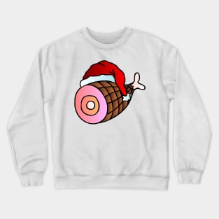 Christmas Santa Hat Ham Crewneck Sweatshirt